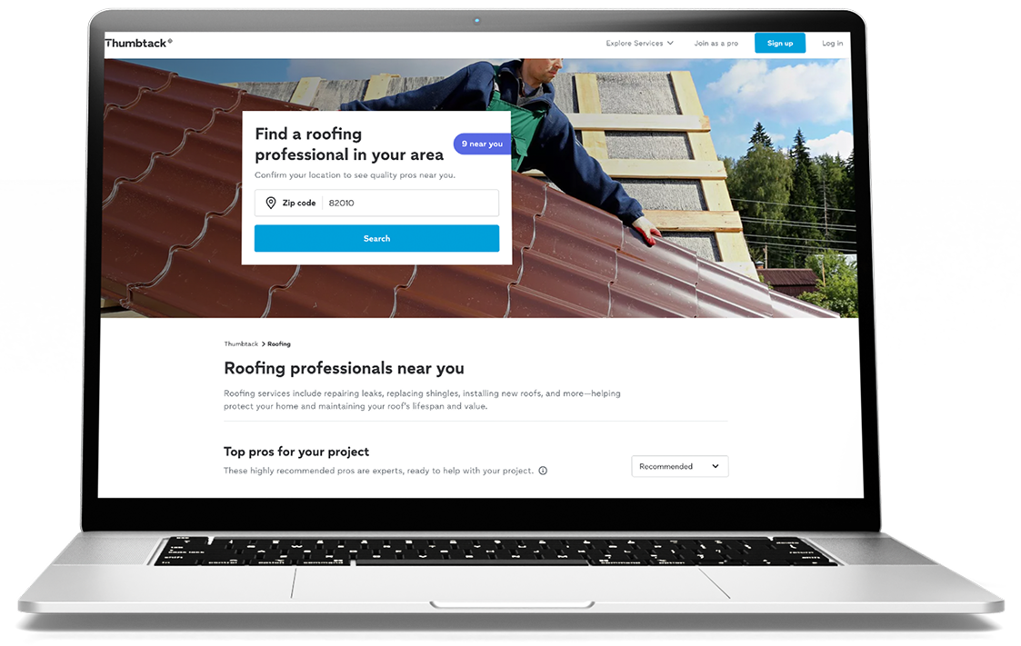 Thumbtack bidding and budget optimization on laptop